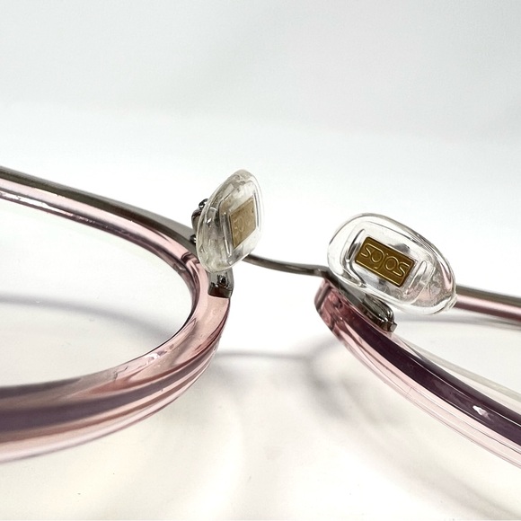 SOJOS SJ9001 C4 9210 Round Blue Light Blocking Eyeglasses Pink Silver - Picture 4 of 8